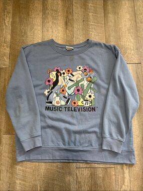 MTV Graphic Music Television Crewneck Sweatshirt